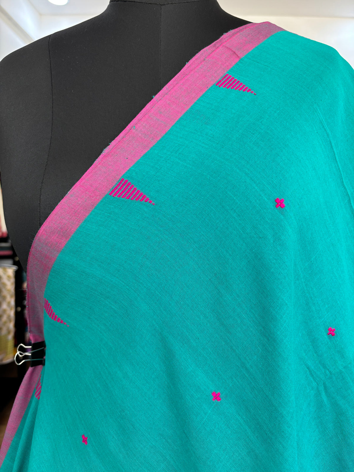 GREEN JAMDANI SAREE