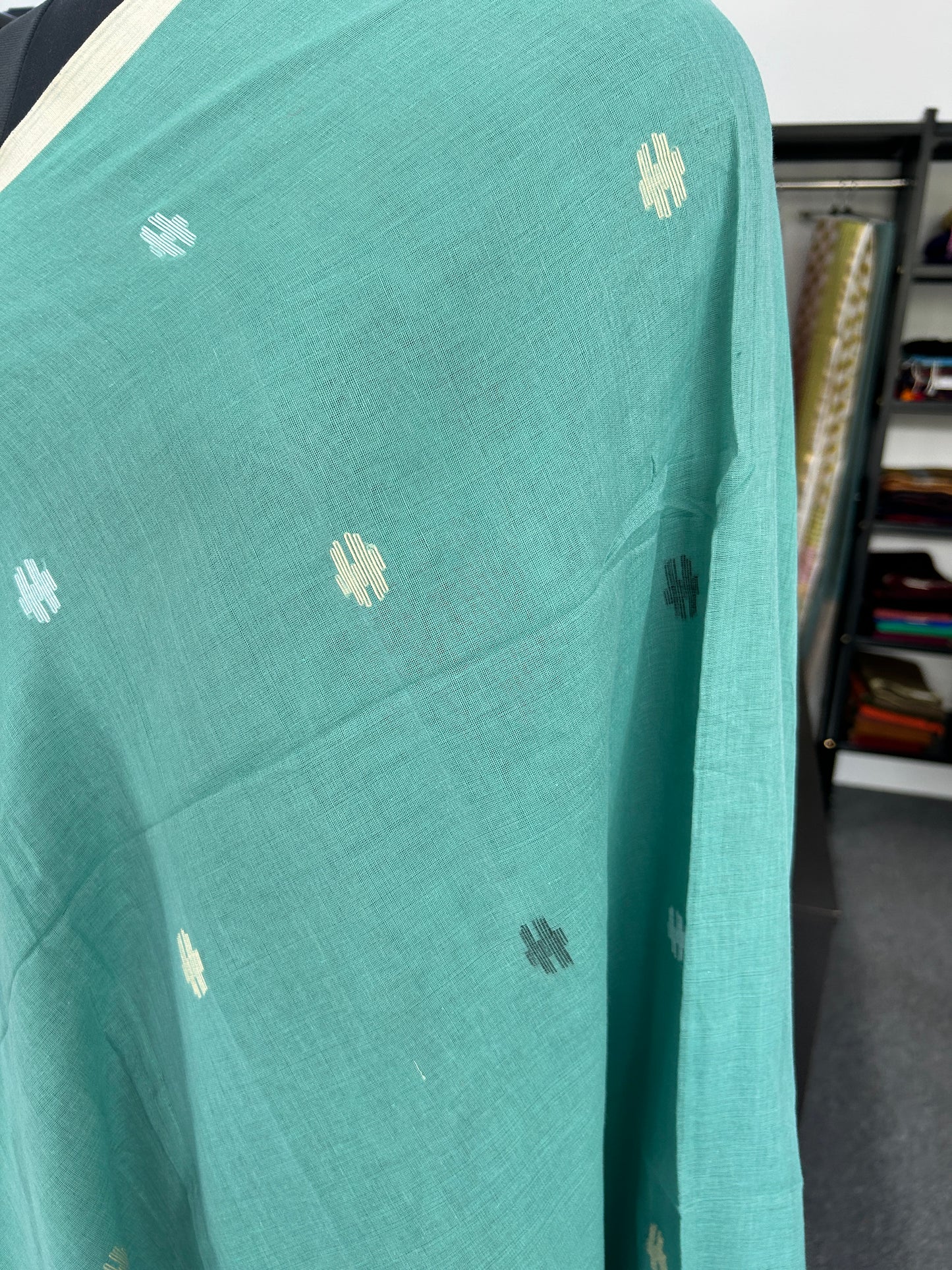 GREEN JAMDANI SAREE