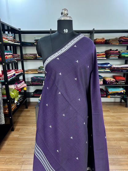 PURPLE DHANIAKHALI SAREE