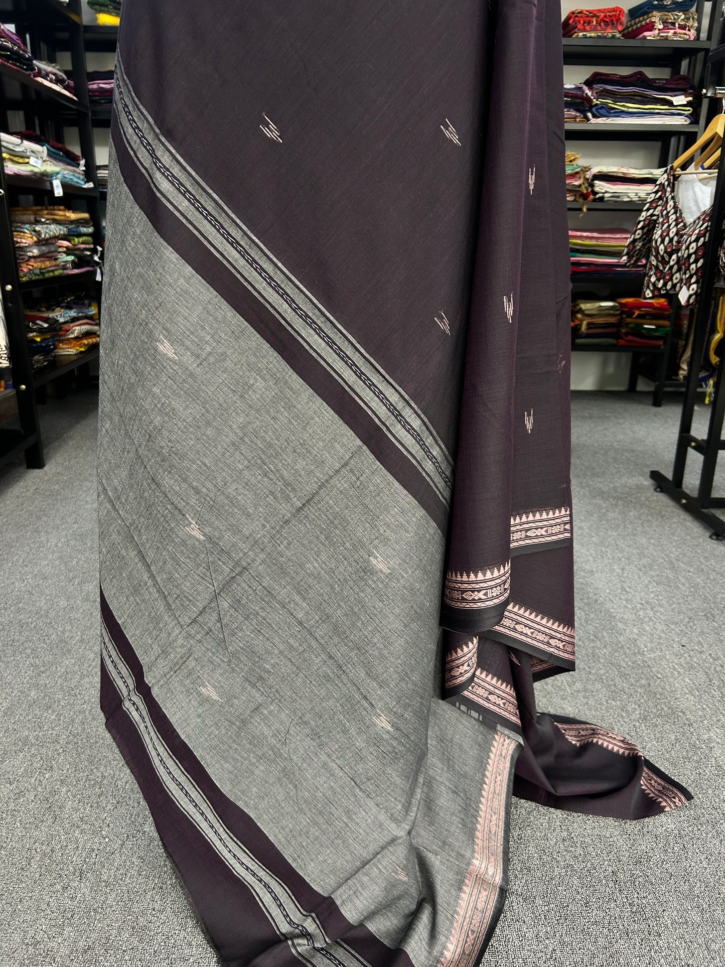 BROWN DHANIAKHALI SAREE