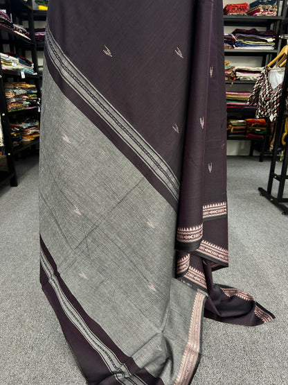 BROWN DHANIAKHALI SAREE