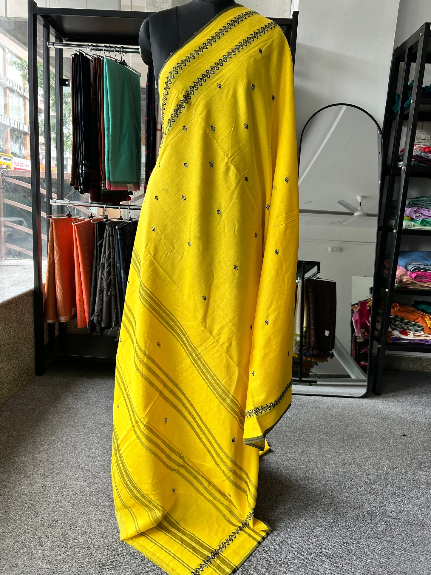YELLOW DHANIAKHALI SAREE