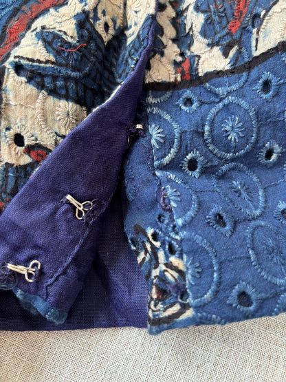 NAVY BLUE HAKOBA BLOUSE