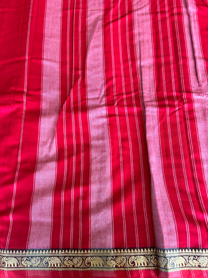 RED NARAYANPET SAREE