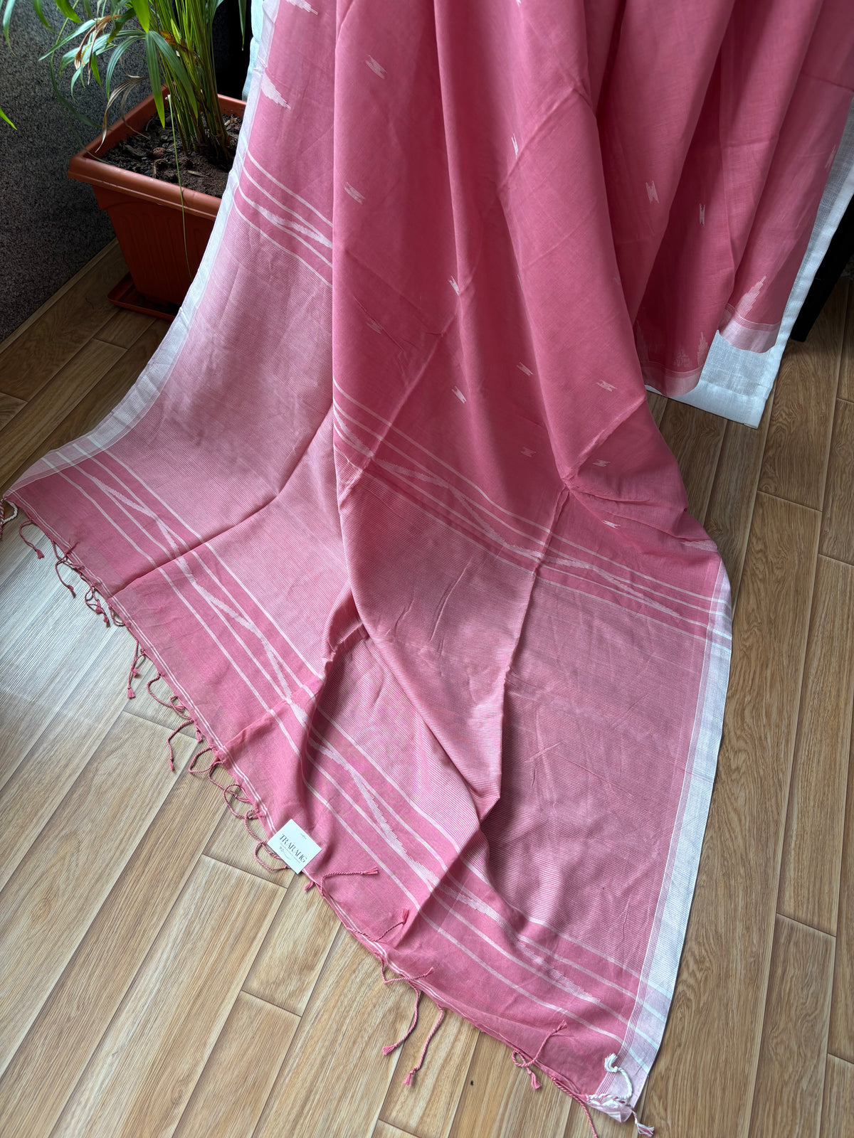 PINK JAMDANI SAREE