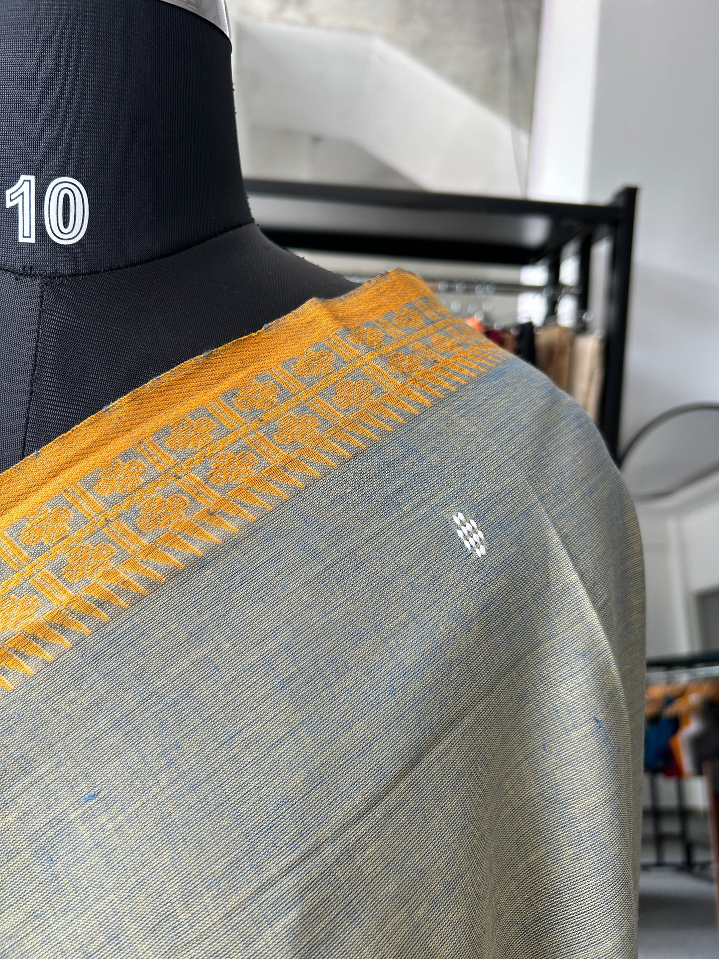 GREY DHANIAKHALI SAREE