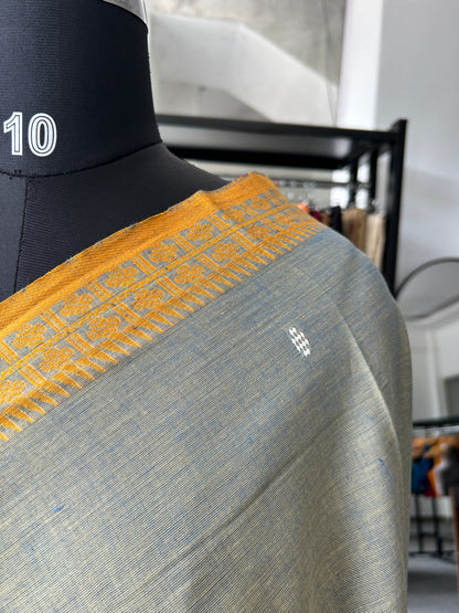 GREY DHANIAKHALI SAREE