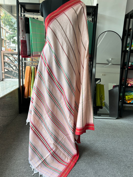 PEACH BEGAMPURI SAREE