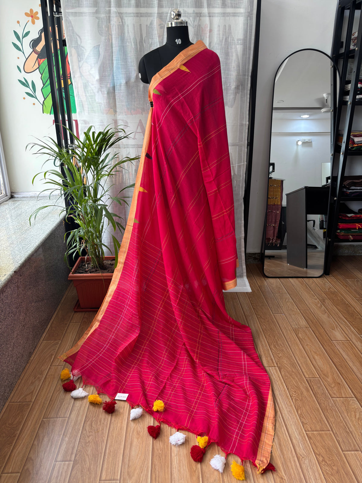 PINK JAMDANI SAREE