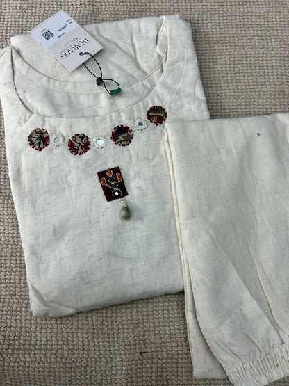 WHITE COTTON SUIT