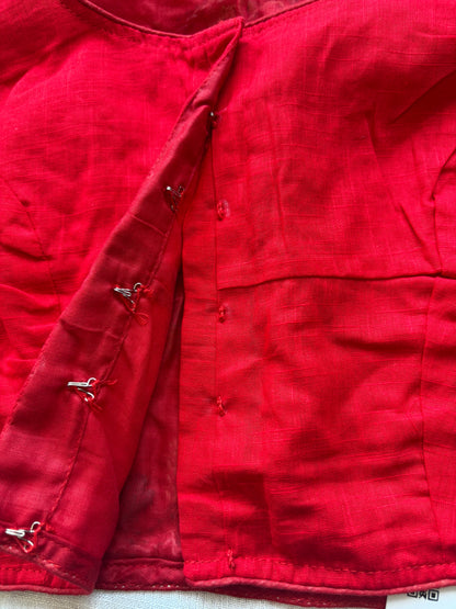 Red Embroidered blouse