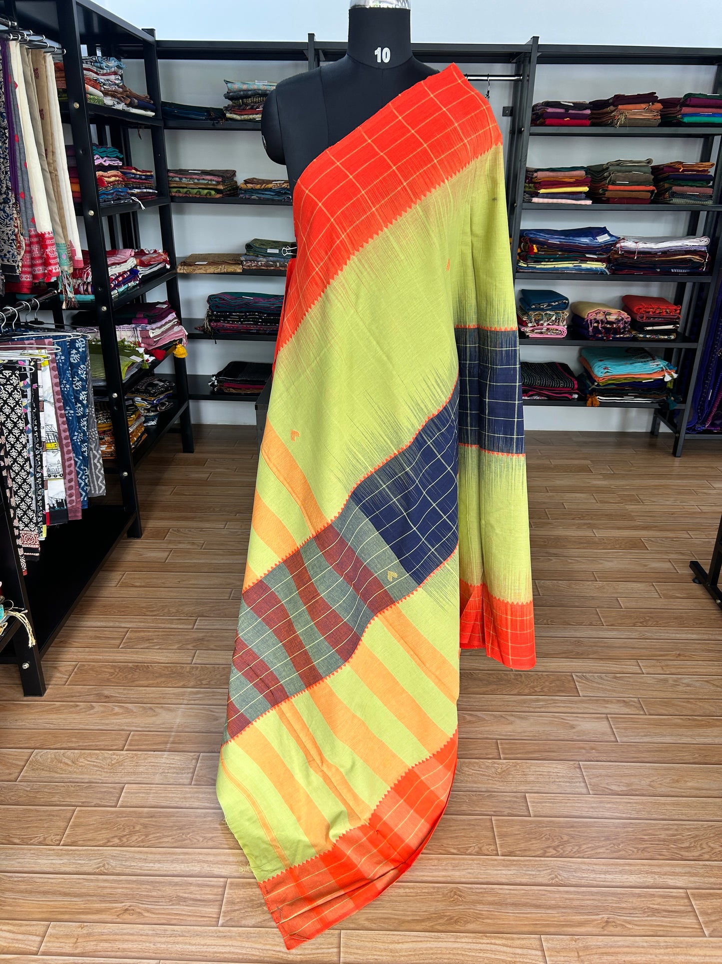 GREEN DHANIAKHALI SAREE