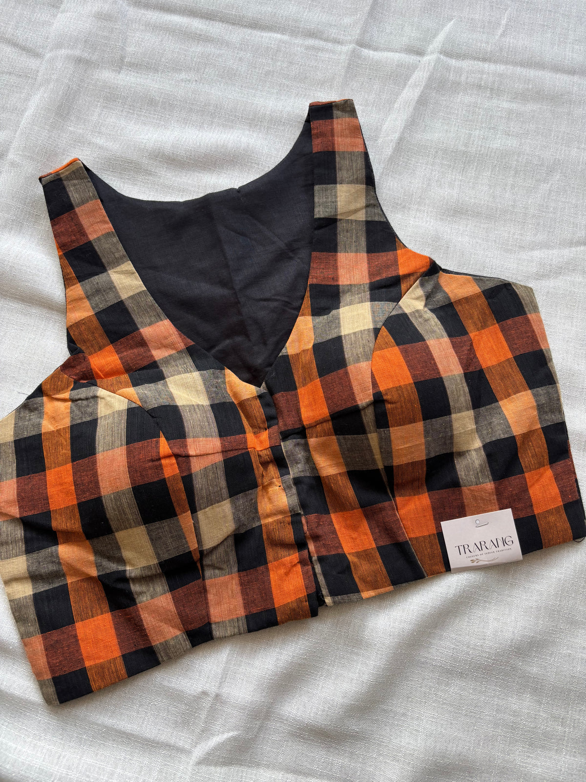 BLACK COTTON BLOUSE