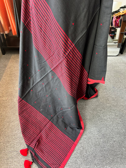 BLACK JAMDANI SAREE
