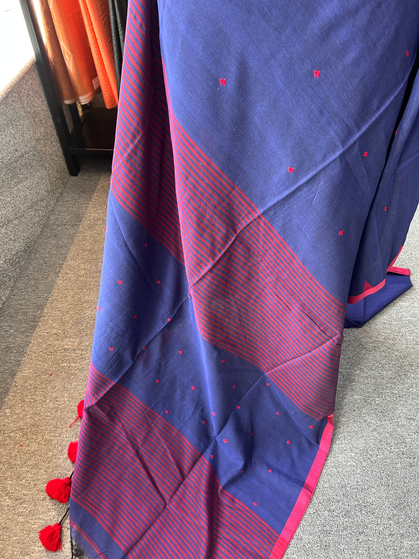 DARK BLUE JAMDANI SAREE