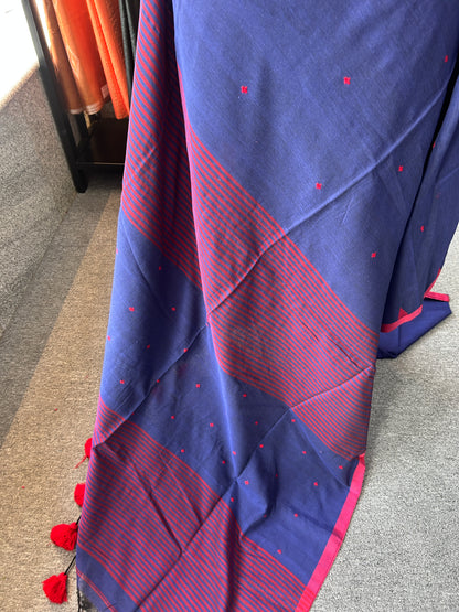 DARK BLUE JAMDANI SAREE