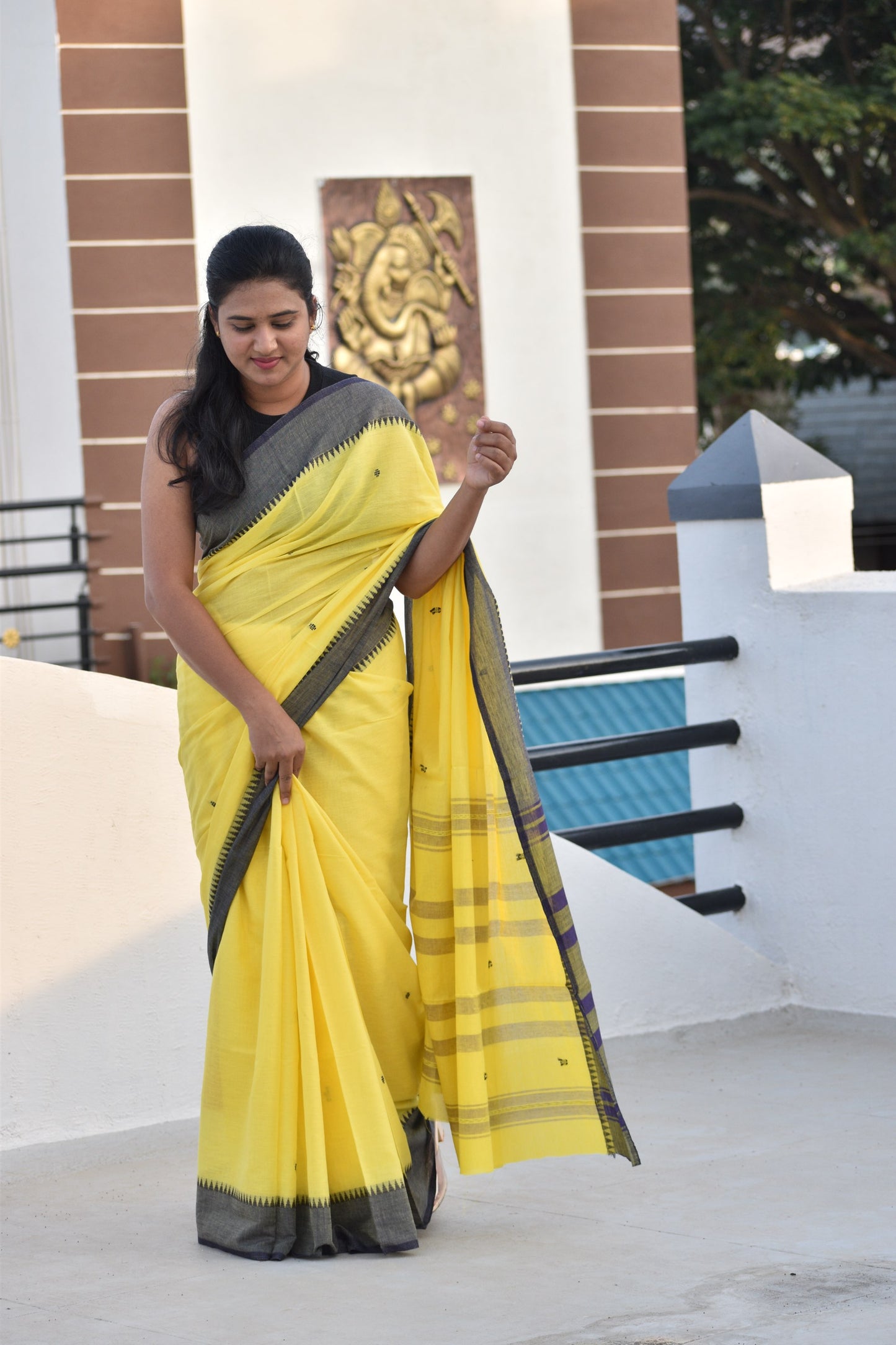 YELLOW DHANIAKHALI SAREE