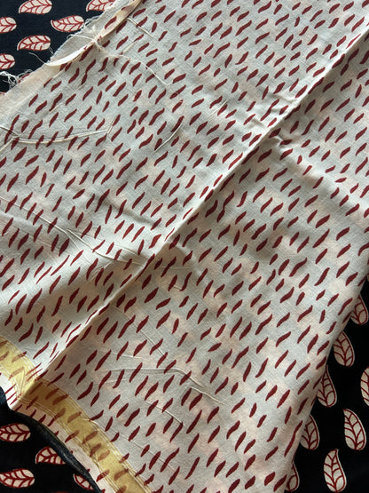 Red chanderi mul cotton