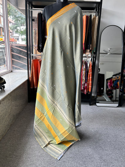 GREY DHANIAKHALI SAREE