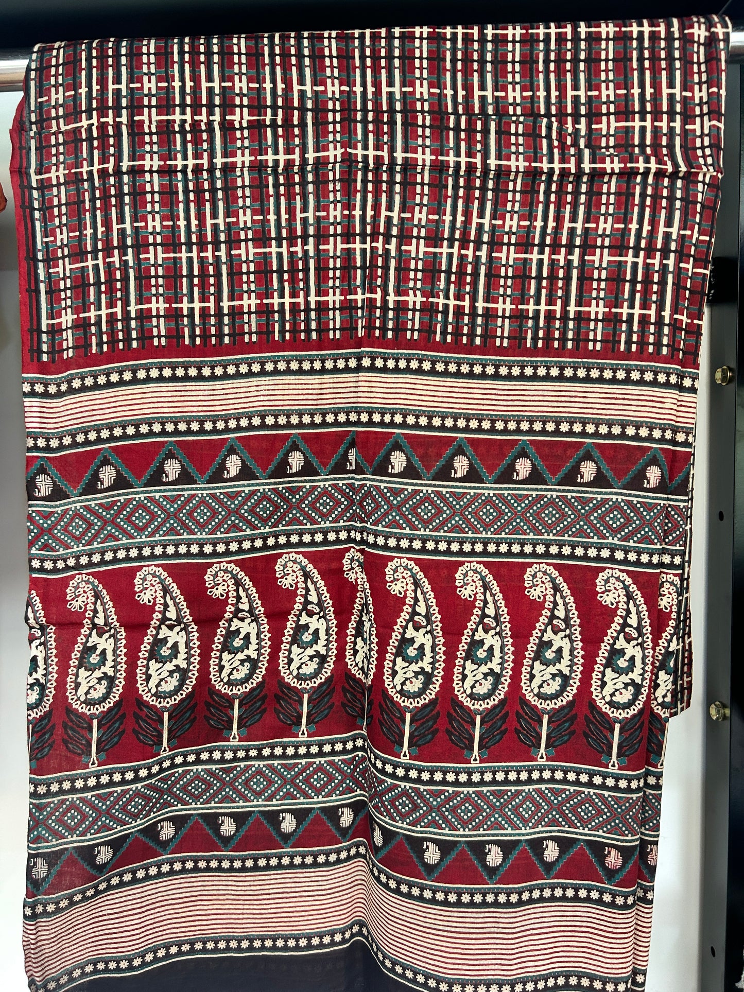 ORANGE GAMTHI COTTON SUIT