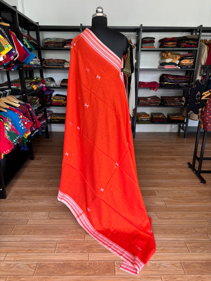 ORANGE BHUJODI SAREE