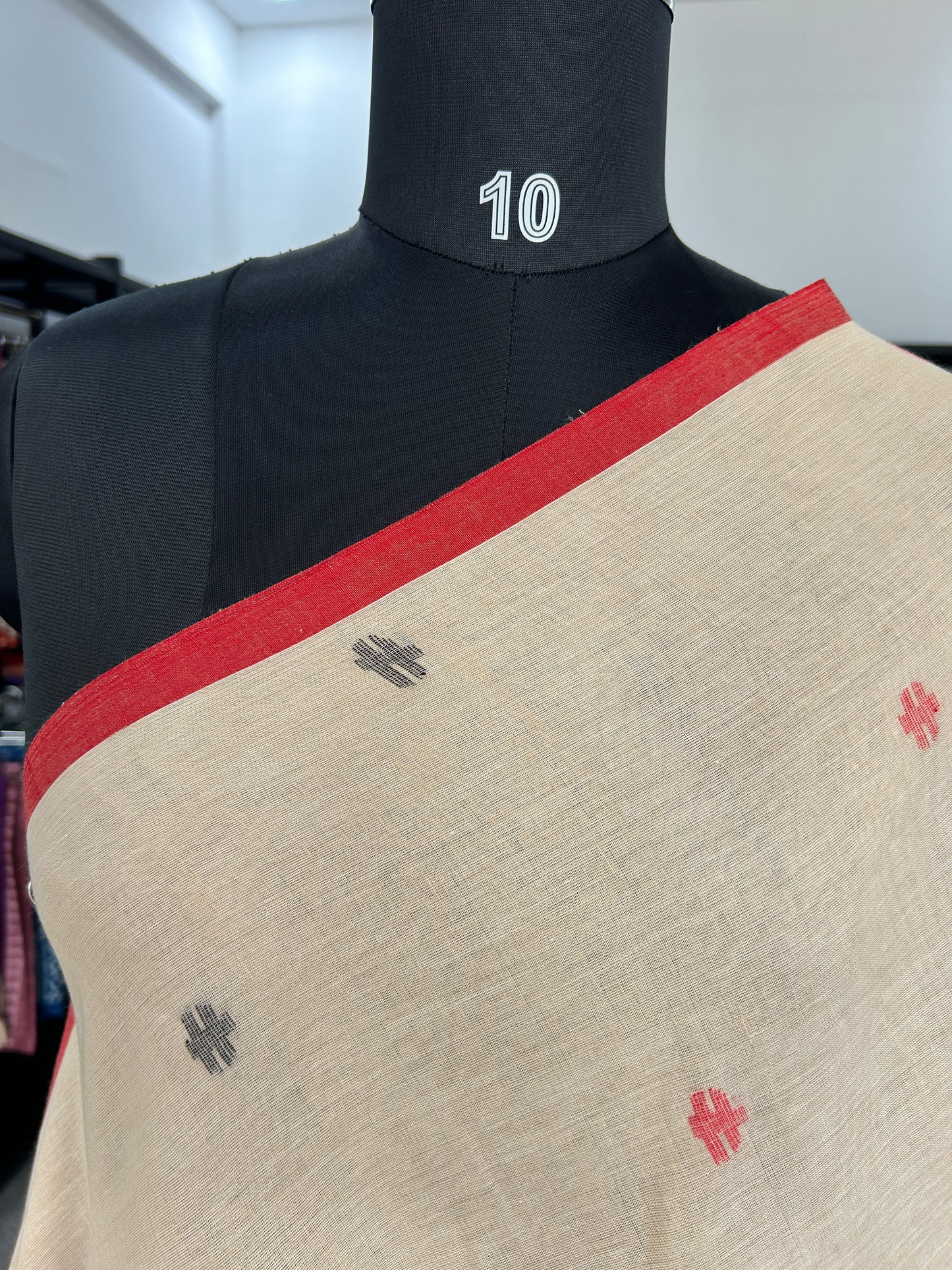 BIEGE JAMDANI SAREE