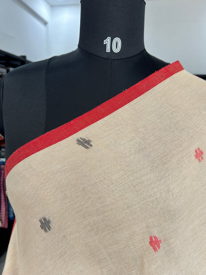 BIEGE JAMDANI SAREE