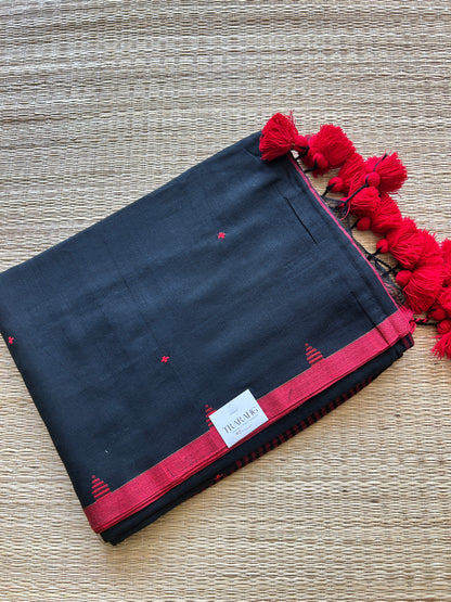 BLACK JAMDANI SAREE