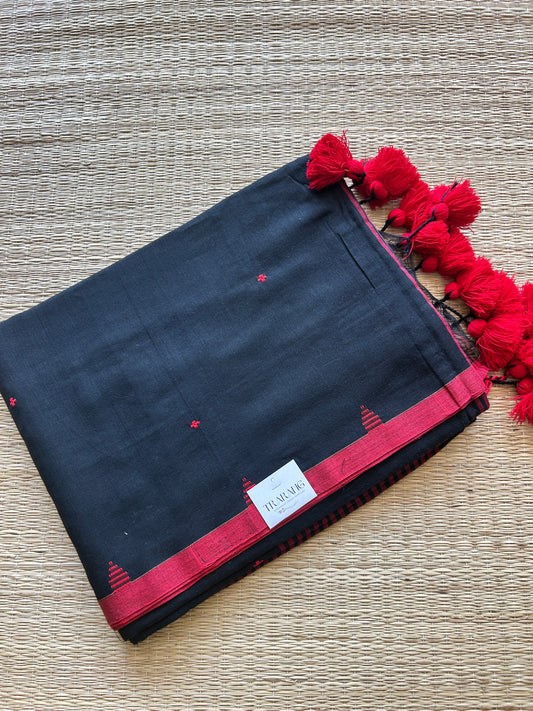 BLACK JAMDANI SAREE