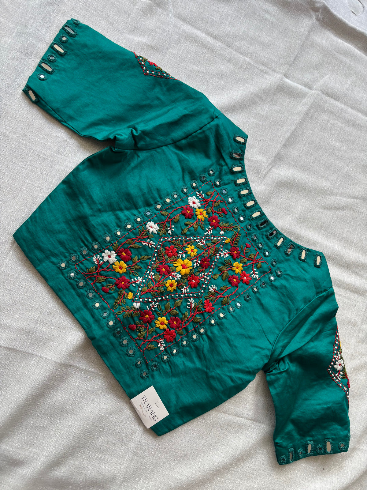 Blue Embroidered blouse