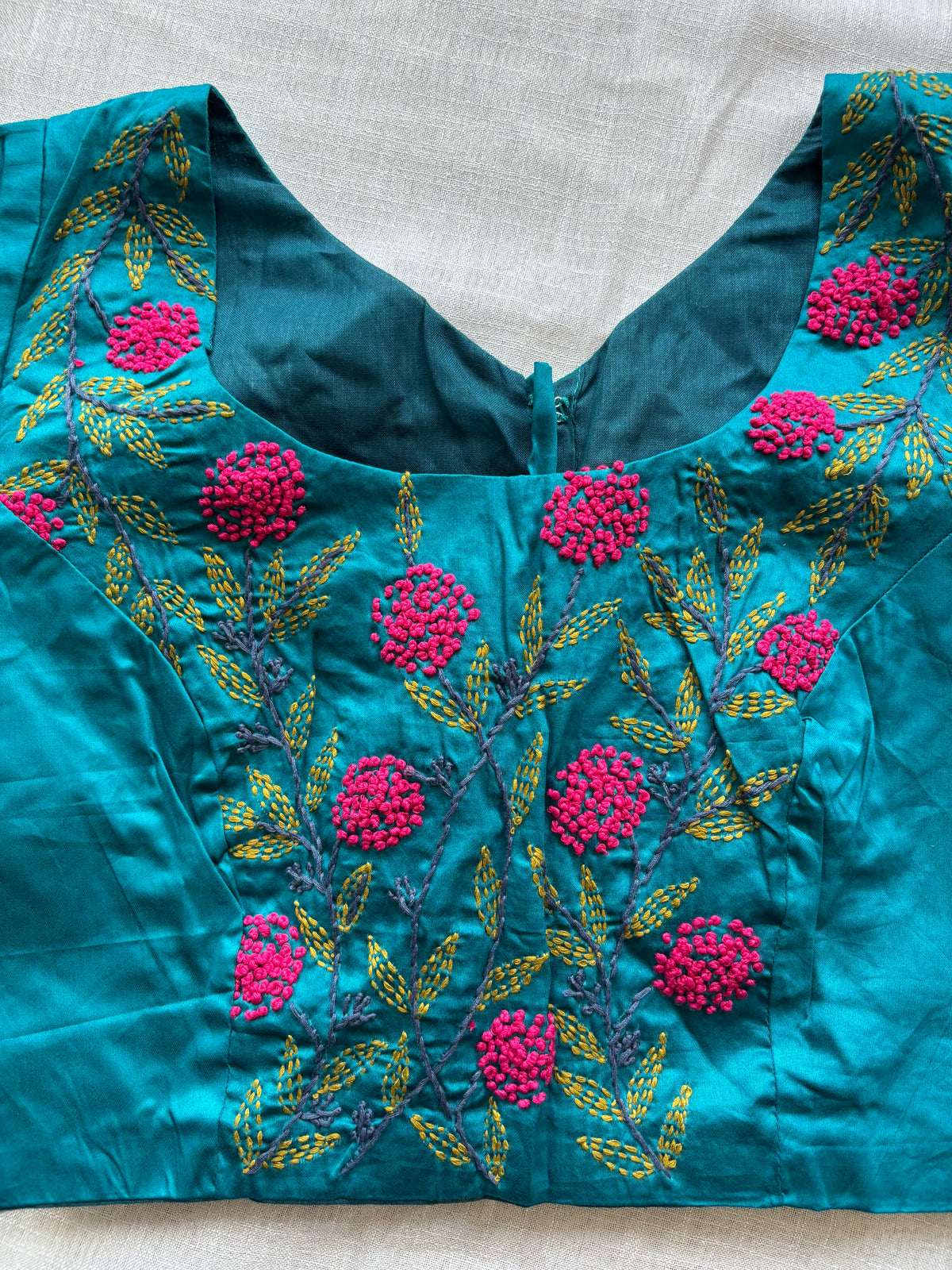 Blue Embroidered blouse