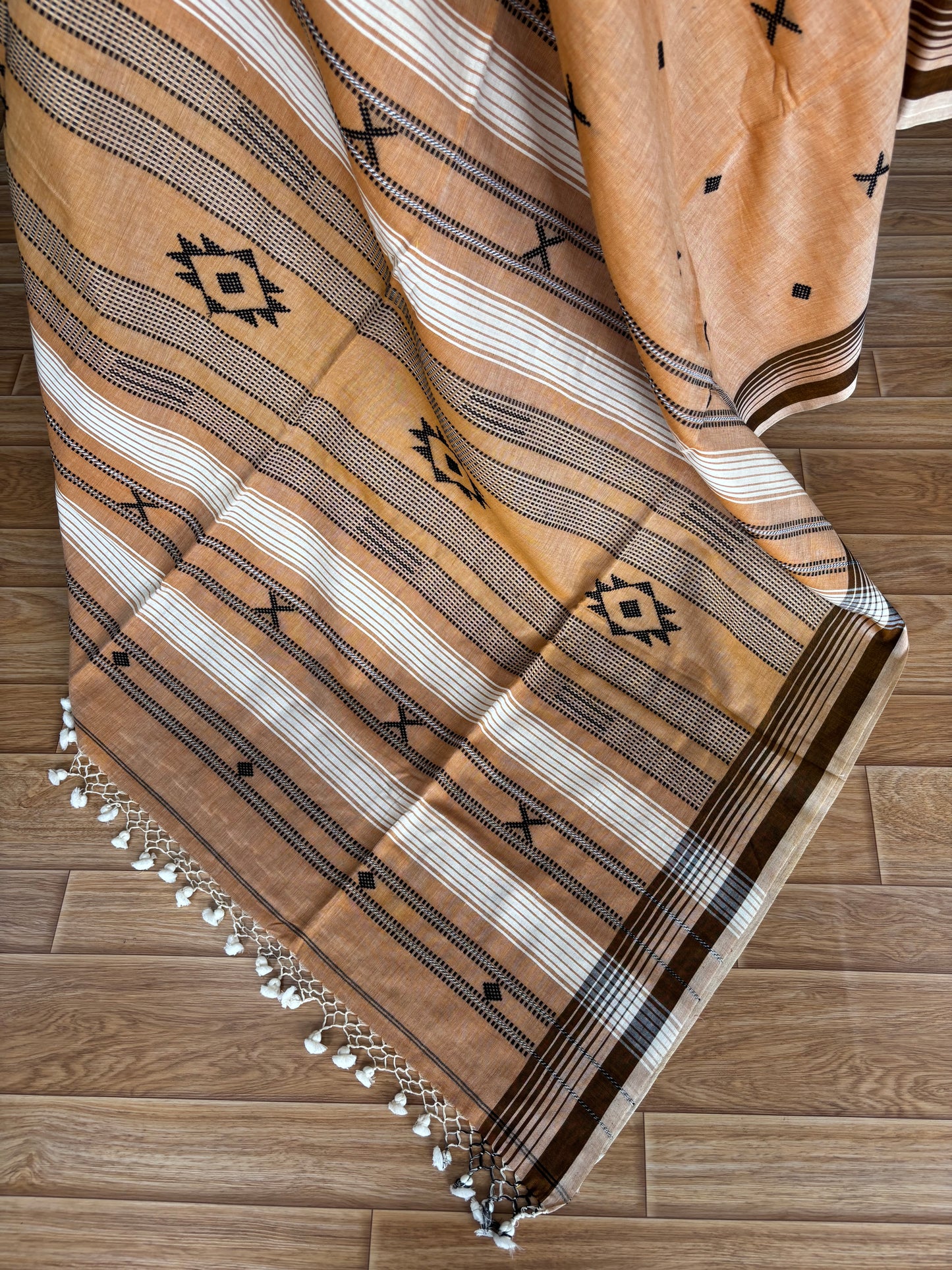 ORANGE BHUJODI SAREE