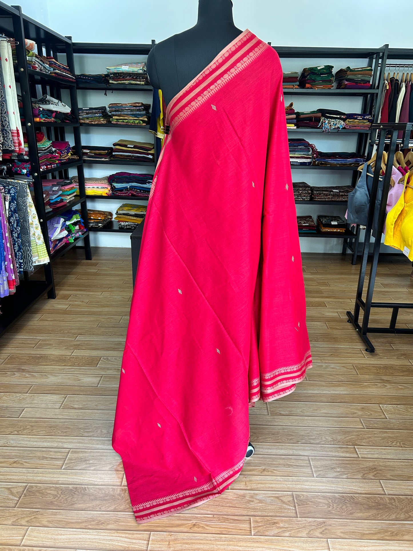 PINK DHANIAKHALI SAREE