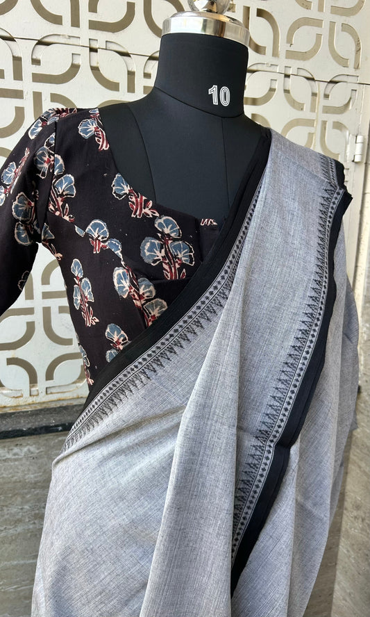 GREY DHANIAKHALI SAREE