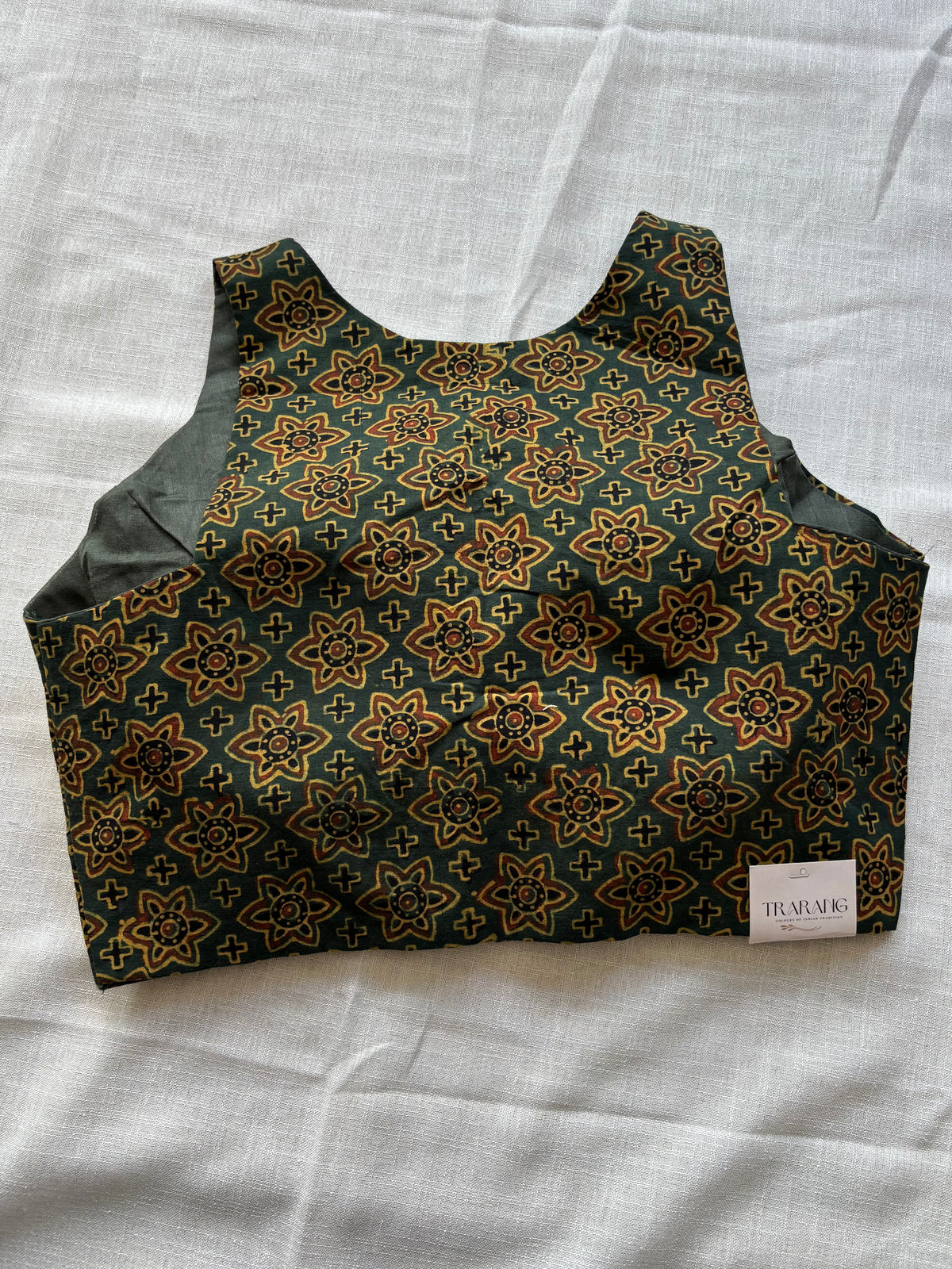 Green cotton blouse