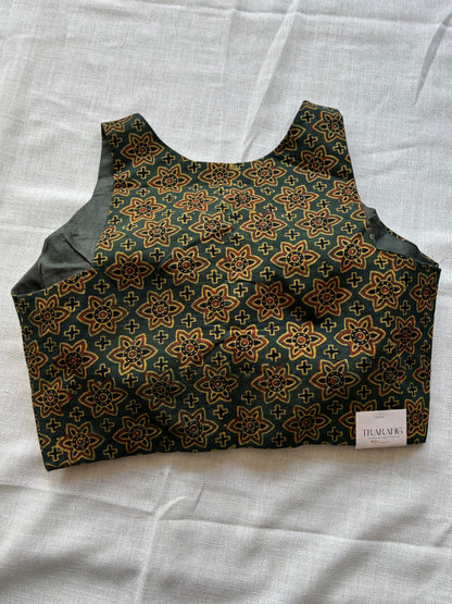 Green cotton blouse