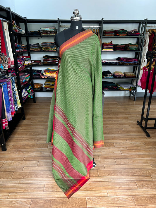 GREEN DHANIAKHALI SAREE