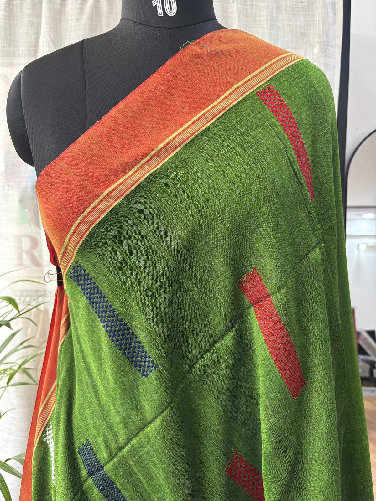 GREEN JAMDANI SAREE