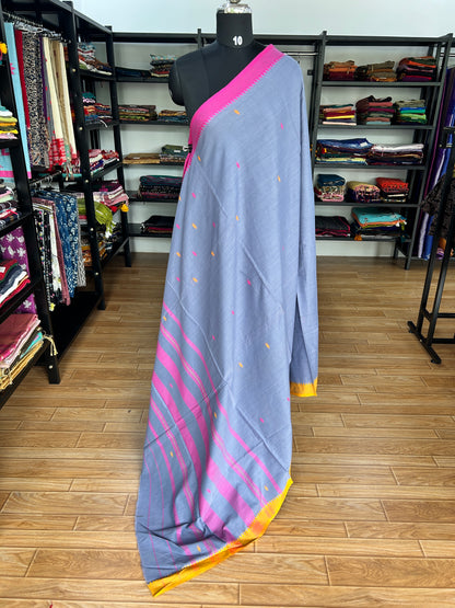 LAVENDER DHANIAKHALI SAREE