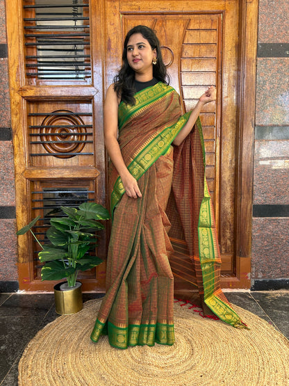 BROWN KANCHI COTTON