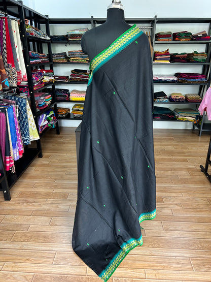 BLACK DHANIAKHALI SAREE