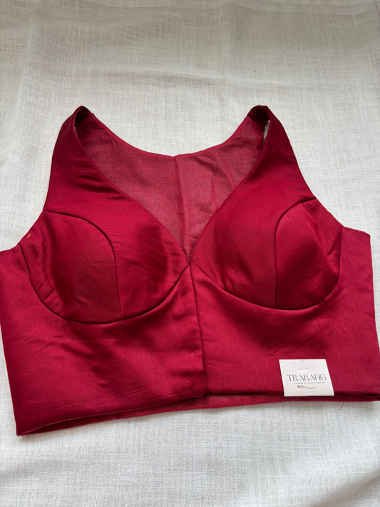 MAROON COTTON BLOUSE