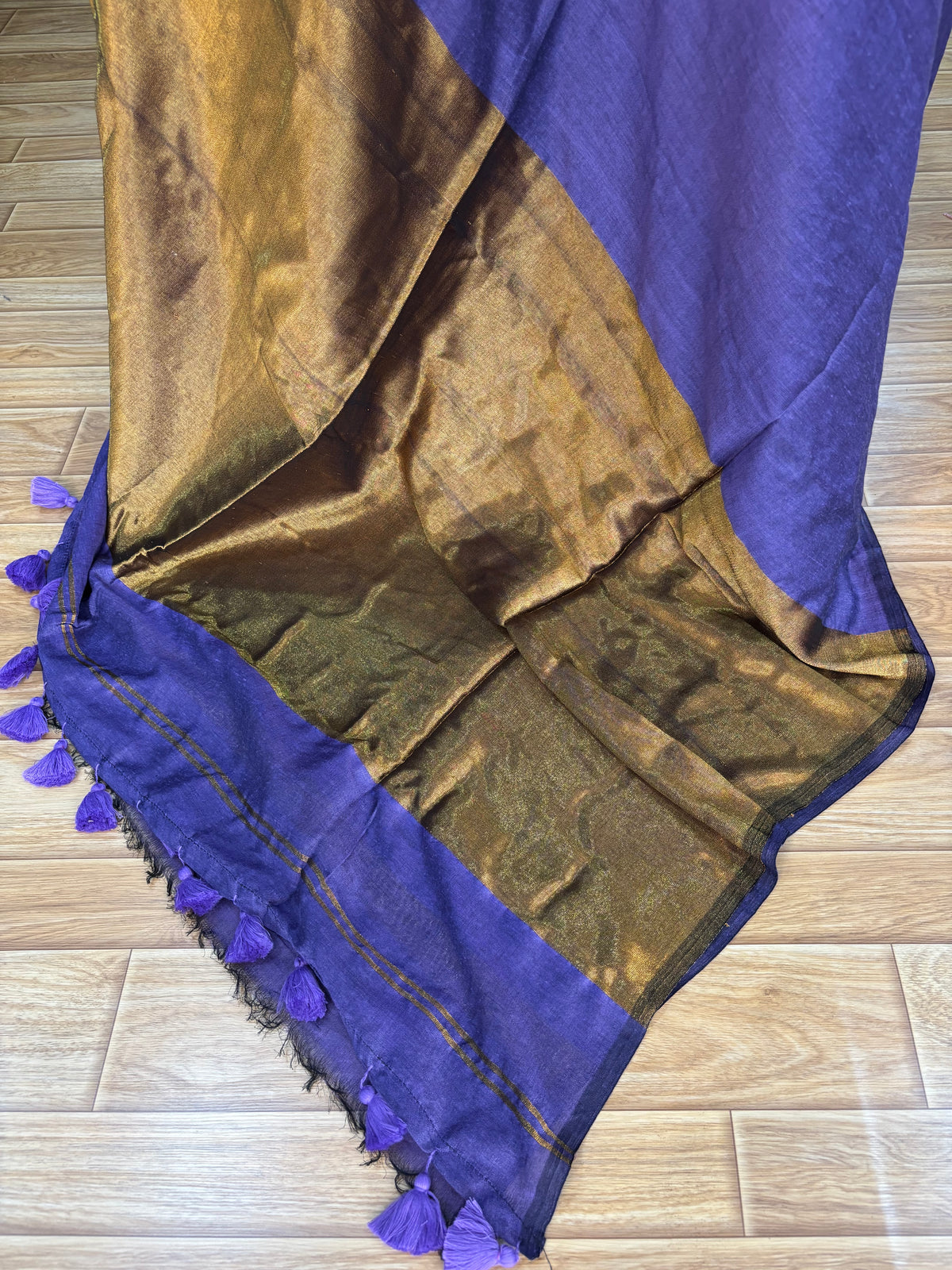 PURPLE ACRYLIC SAREE