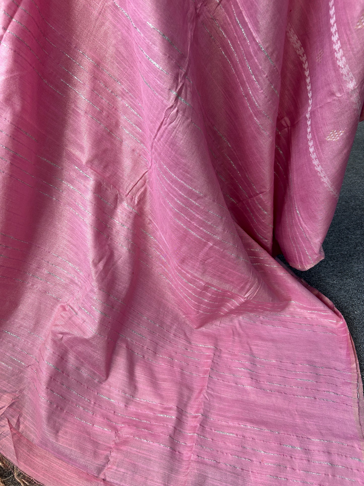 PINK TISSUE SAREE