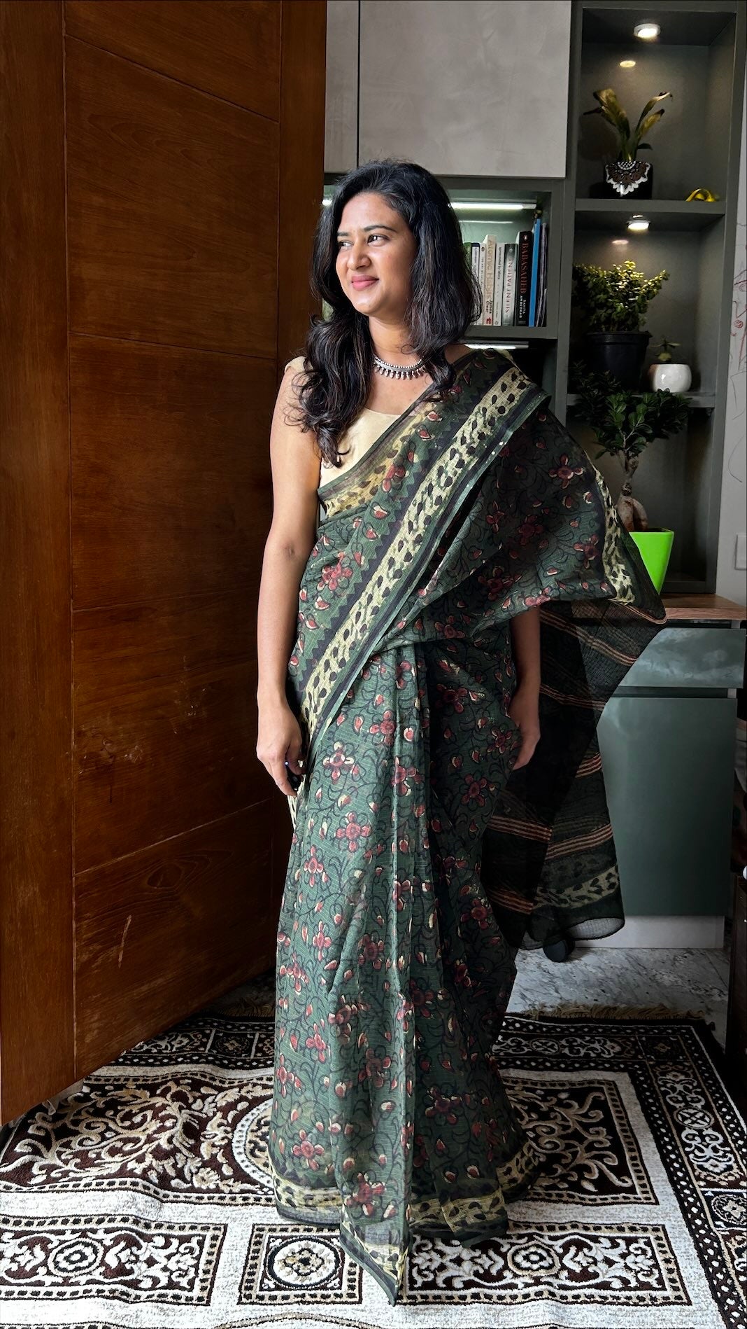 Green kota saree