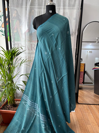 BLUE JAMDANI SAREE