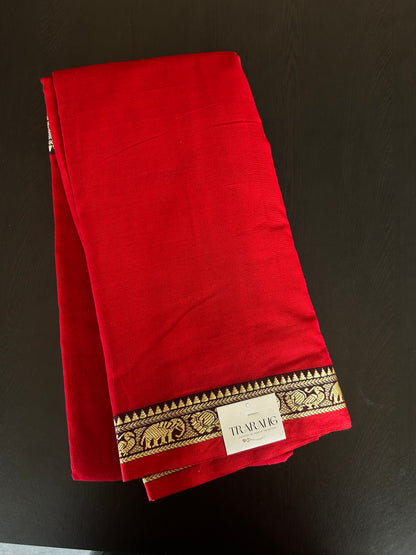RED NARAYANPET SAREE
