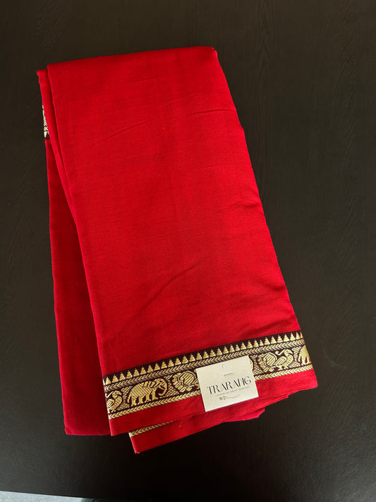RED NARAYANPET SAREE
