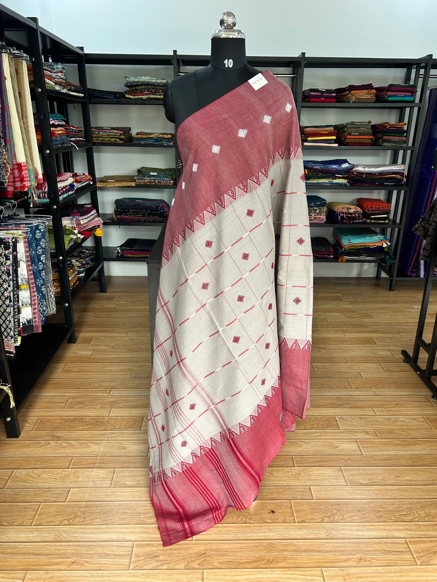 BROWN DHANIAKHALI SAREE