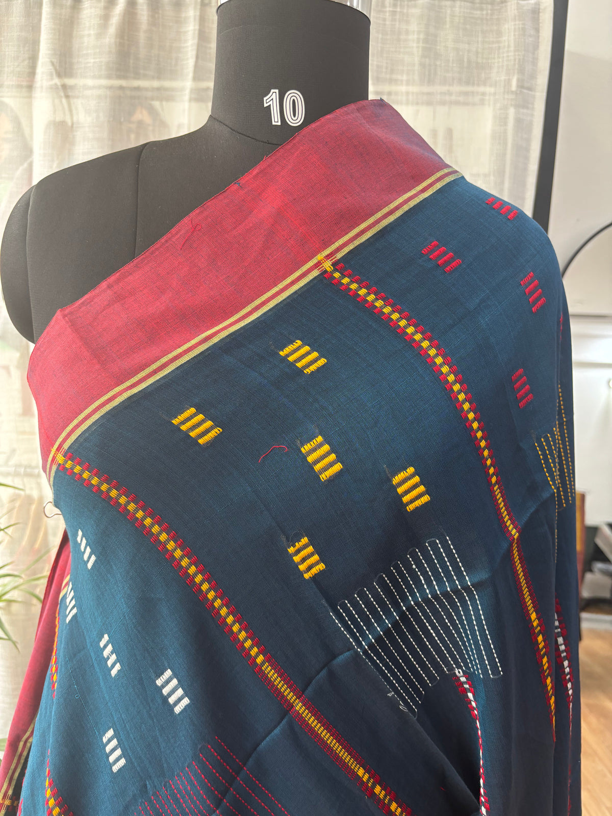 BLUE JAMDANI SAREE
